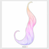 Stylist für Haarfarbe Rosa und Violett-Haarkurve Aufkleber (Blatt)