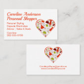 Stylist für persönliche Shopper-Kleidung Visitenkarte (Vorne/Hinten)