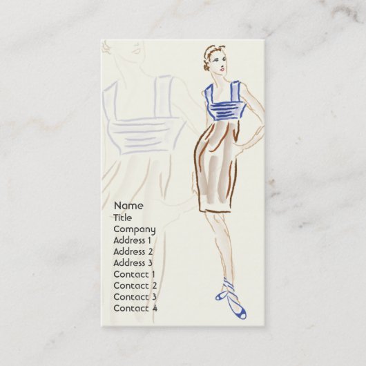 Stylist - Geschäft Visitenkarte (Vorderseite)