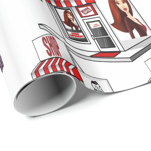 Stylist Geschenkpapier (Rolleneckpunkt)