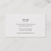 Stylist Gold Circle Light Türkis Visitenkarte (Rückseite)