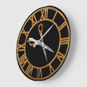 Stylist-Gold Große Wanduhr (Winkel)