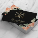 Stylist Gold Salon Logo Vintag Floral Visitenkarte<br><div class="desc">Hair Stylist Gold Salon Logo Vintage florale Visitenkarten.</div>