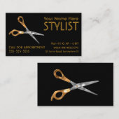 Stylist Gold Visitenkarte (Vorne/Hinten)