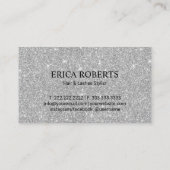 Stylist Hair & Lashes Glitzer Schönheitssalon Visitenkarte (Rückseite)