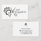 Stylist Haustiere Visitenkarte (Vorne/Hinten)