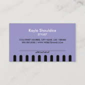 Stylist im Friseur mit Ernennung von Light Green Terminkarte (Rückseite)