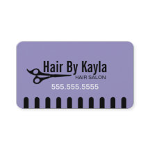 Stylist im Friseur-Salon mit Ernennung Lavendel