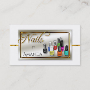 Stylist-Imitat-Gold des Watercolor-polnisches Visitenkarte
