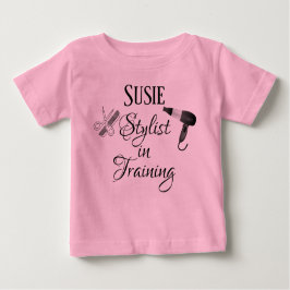 Stylist in Ausbildung Baby Romper Salon Beautician Baby T-shirt
