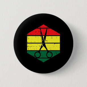 Stylist Juneteenth Blm Black History Hairdres Button