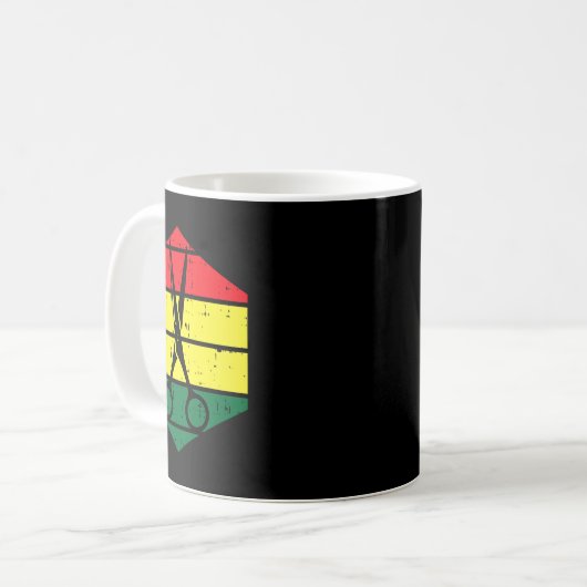 Stylist Juneteenth Blm Black History Hairdres Kaffeetasse (Vorderseite Links)