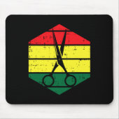 Stylist Juneteenth Blm Black History Hairdres Mousepad (Vorne)