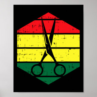 Stylist Juneteenth Blm Black History Hairdres Poster