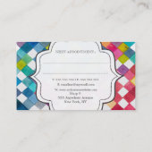 Stylist-Karten für das Haar Terminkarte (Rückseite)