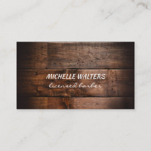Stylist Leather Gold Visitenkarte