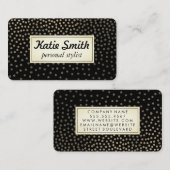 Stylist/Luxus-Gold-Muster Visitenkarte (Vorne/Hinten)