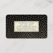 Stylist/Luxus-Gold-Muster Visitenkarte (Rückseite)