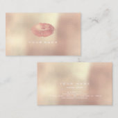 Stylist Makeup Rose Rosa Rosa Rosa Visitenkarte (Vorne/Hinten)