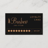 Stylist mit modernem Gold, beruflich Treuekarte (Vorderseite)