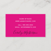 Stylist-Modeblogger-hohe Fersen-bezaubernder Visitenkarte (Rückseite)