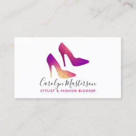 Stylist-Modeblogger-hohe Fersen-bezaubernder Visitenkarte