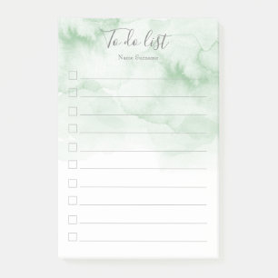 Stylist, Modern, Girly, Wasserfarbe zu tun Liste Post-it Klebezettel