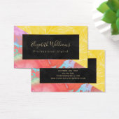 Stylist Moderne tropische Farben Visitenkarten (Schreibtisch)