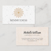 Stylist Naturmuster Fekklame Textur Visitenkarte (Vorne/Hinten)