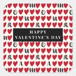 Stylist Niedlich Sweet Heart Pattern Stickers & La