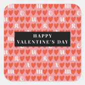 Stylist Niedlich Sweet Heart Pattern Stickers & La (Vorderseite)
