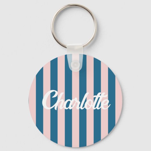 Stylist Niedlich Sweet Red Heart Pattern Monogramm Schlüsselanhänger (Vorderseite)