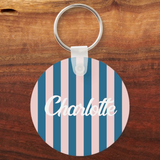 Stylist Niedlich Sweet Red Heart Pattern Monogramm Schlüsselanhänger (Rückseite)