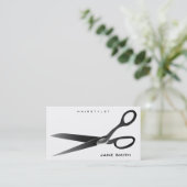 Stylist oder Barber (Schere) Terminkarte (Stehend Vorderseite)