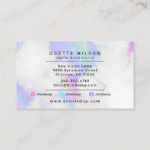Stylist Pastel Clouds Visitenkarte (Rückseite)