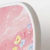 Stylist Pink Floral Pickleball Paddel Schläger (Linke Seite)