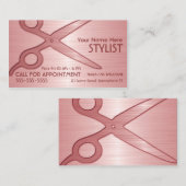 Stylist Pink Visitenkarte (Vorne/Hinten)