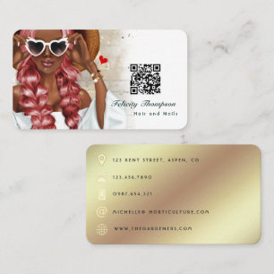 Stylist QR Code Business Car Visitenkarte