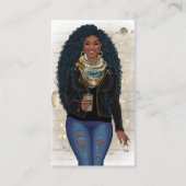 Stylist QR Code Visitenkarte (Vorderseite)