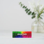 Stylist - Radialschleimhautfarben Mini Visitenkarte (Stehend Vorderseite)