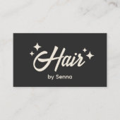 Stylist Retro Stars Visitenkarte (Vorderseite)