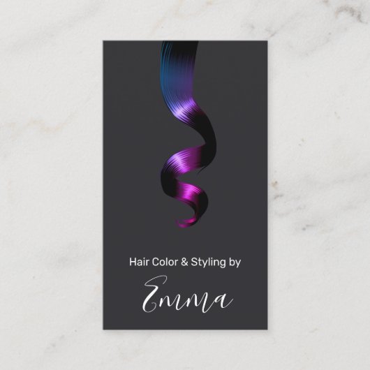 Stylist Salon für Haarfarbe Visitenkarte (Vorderseite)