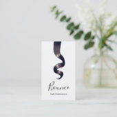 Stylist-Salon für Haarverlängerungen Visitenkarte (Stehend Vorderseite)