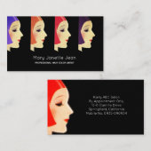 Stylist Salon Professionals Experte für Haarfarben Visitenkarte (Vorne/Hinten)