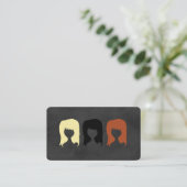 Stylist Salon Shears Hair Visitenkarte (Stehend Vorderseite)