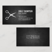 Stylist | Schafe | Hintergrund dunkler Textur Visitenkarte (Vorne/Hinten)