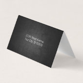 Stylist | Schafe | Hintergrund dunkler Textur Visitenkarten (Rückseite)