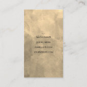 Stylist schneiden | Gold Aquarelltextur Visitenkarte (Rückseite)