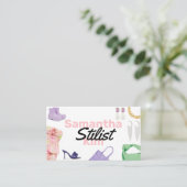 Stylist Script Chic Visitenkarte Moderne (Stehend Vorderseite)