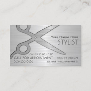 Stylist-Silber Visitenkarte